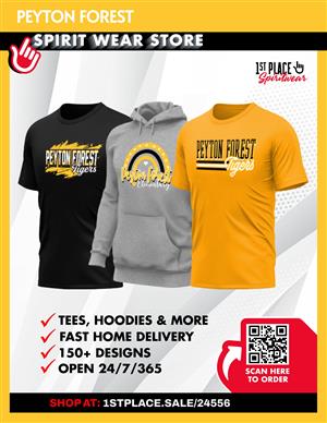  Image and QR code to order Peyton Forest Spirit Wear